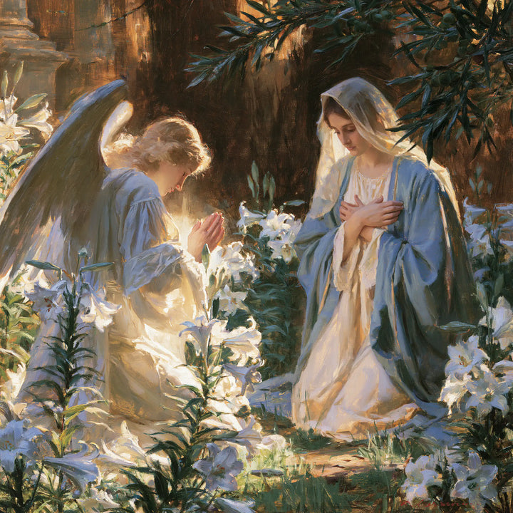 The Annunciation - The Annunciation in the Garden · Square n° 1
