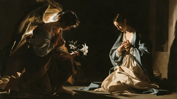 The Annunciation - Caravaggio Tenebrism · Landscape n° 10