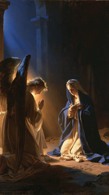 The Annunciation - Midnight Blue Chiaroscuro · Portrait n° 4