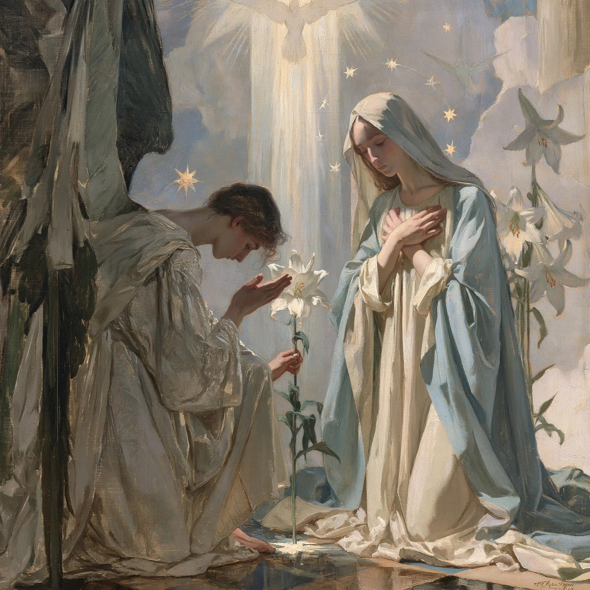 The Annunciation - Symbolist · Square n° 9