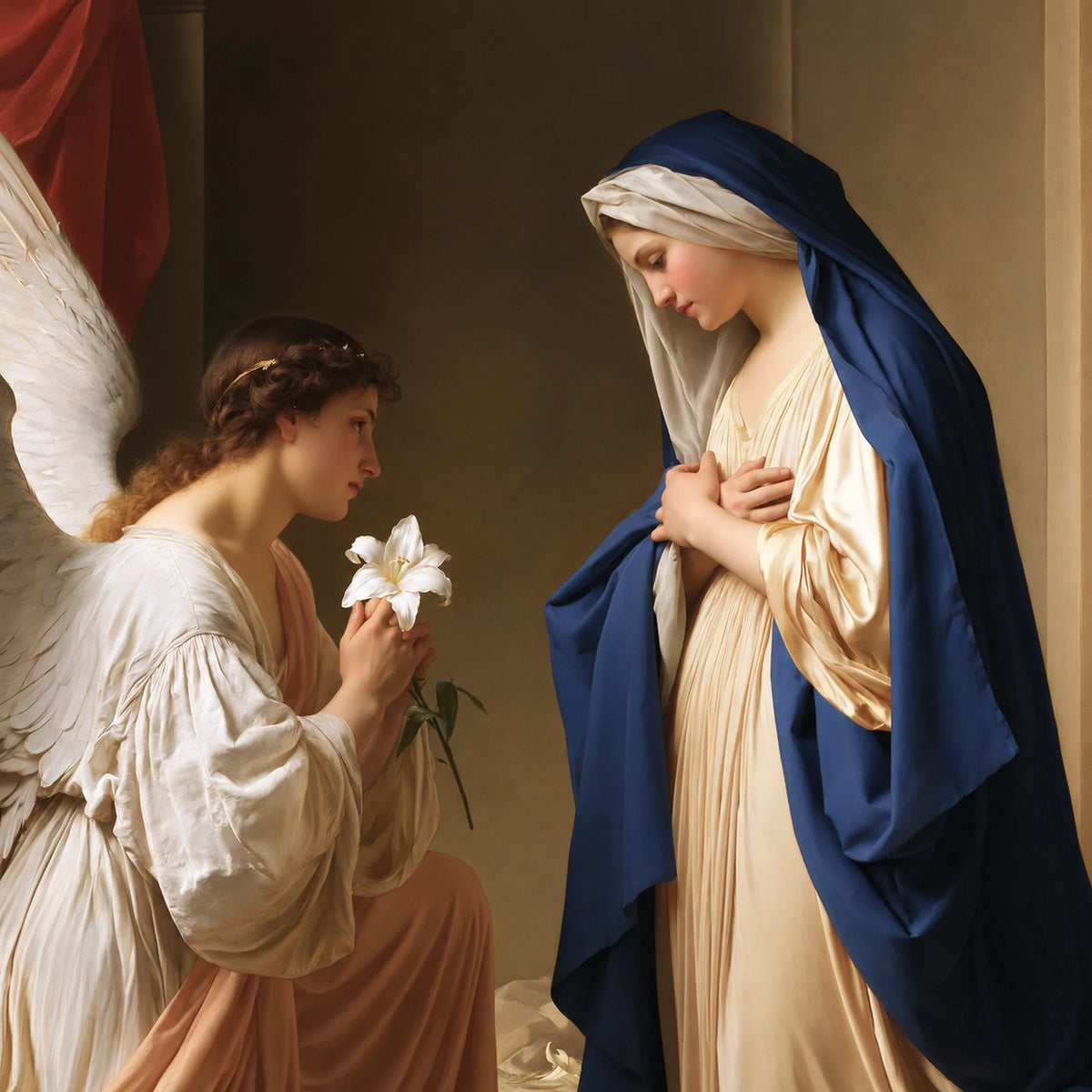 White Lilies before Mary – Florentine Annunciation · Square