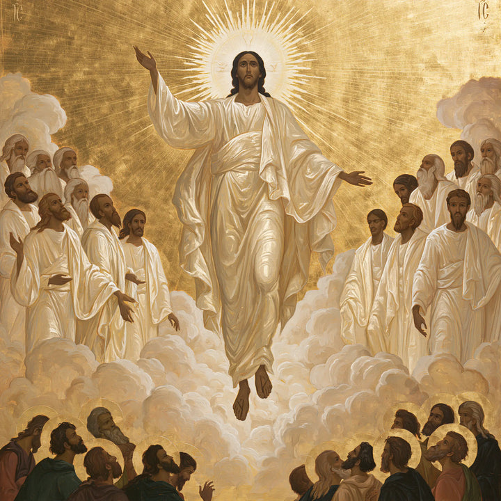 The Ascension of Jesus Christ - Contemporary Byzantine · Square n° 1