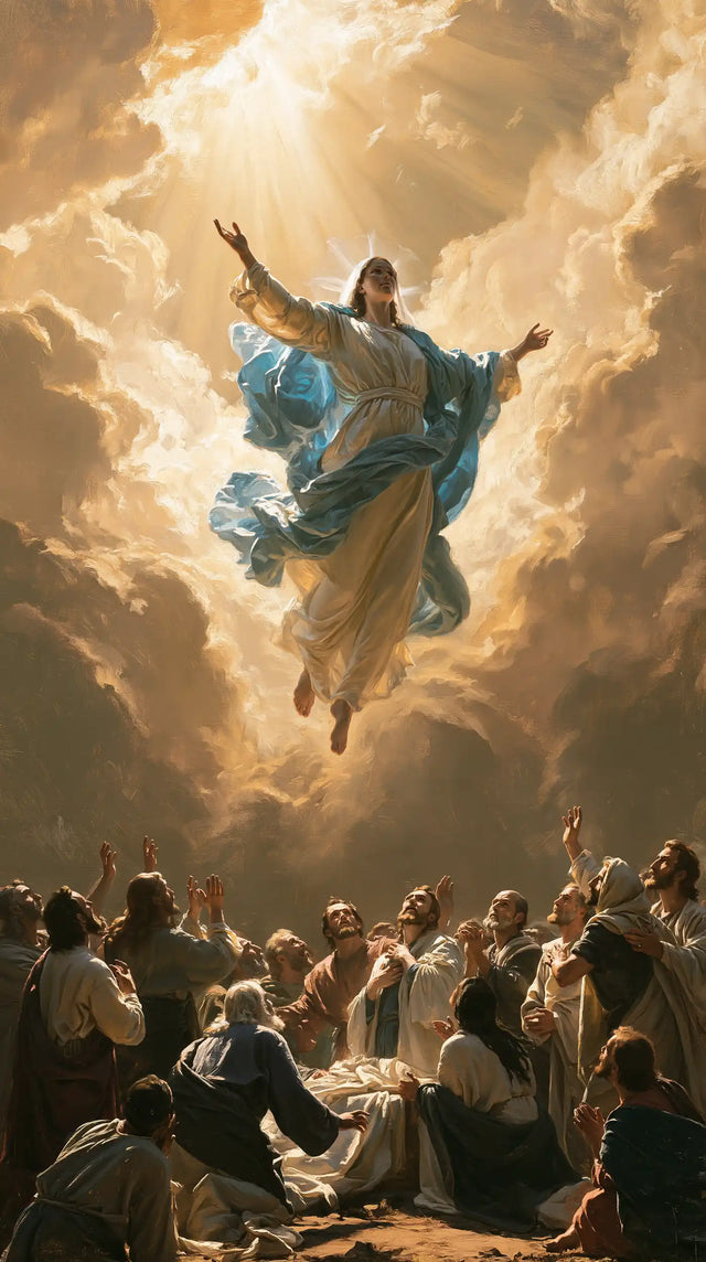 The Assumption of Mary — The Swirl of the Turquoise Veil