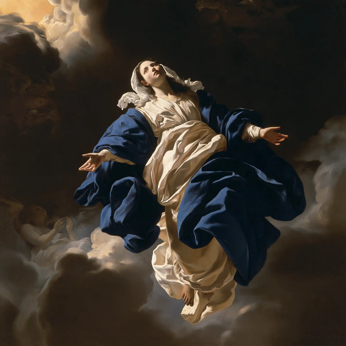 The Assumption of Mary - Caravaggio Tenebrism · Square n° 1