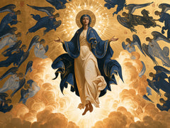 The Assumption of Mary — Blue Wings Around the Day