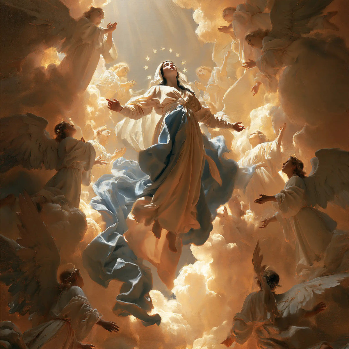 The Assumption of Mary — Stars in the Golden Current