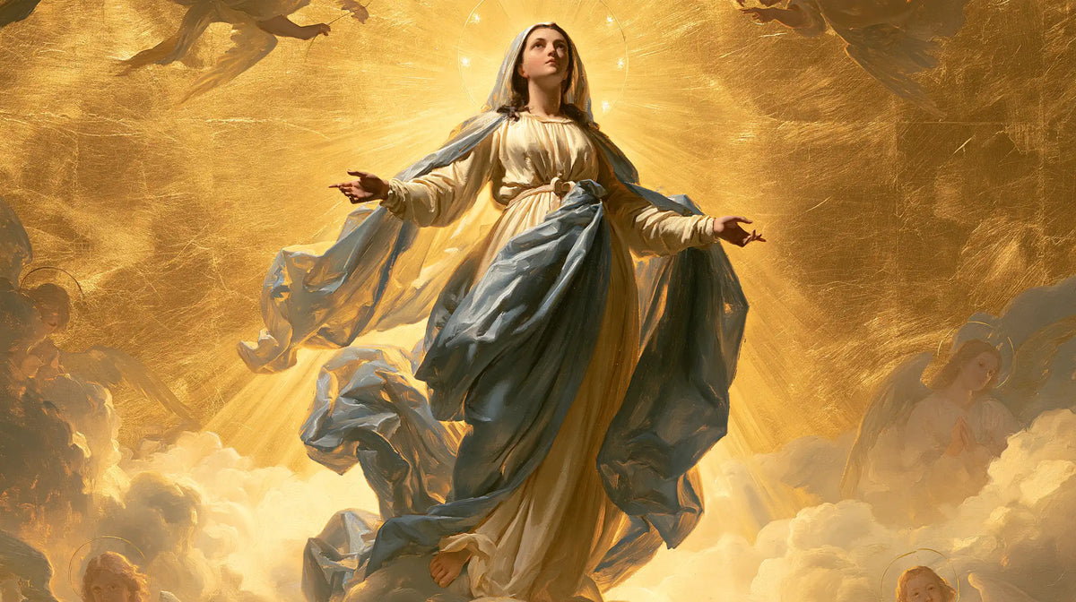 The Assumption of Mary — Gold Beneath Mary’s Feet