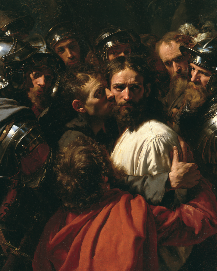 The Betrayal of Judas — The Cheek Brushed Among the Helmets