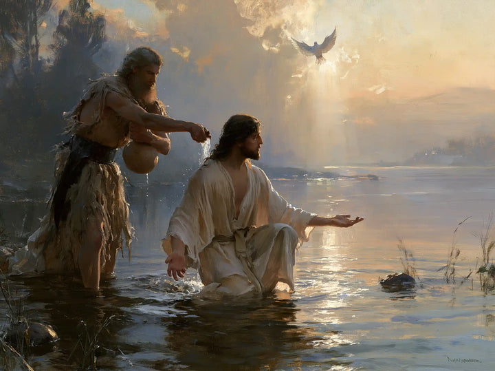 The Baptism of Jesus – Symbolist · Kneeling in the Jordan · Landscape no. 5