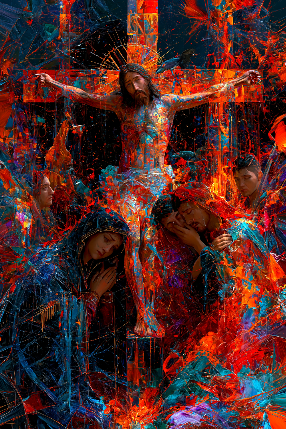 Распятие - Экспрессионист · Портрет № 14 - Христианское искусство