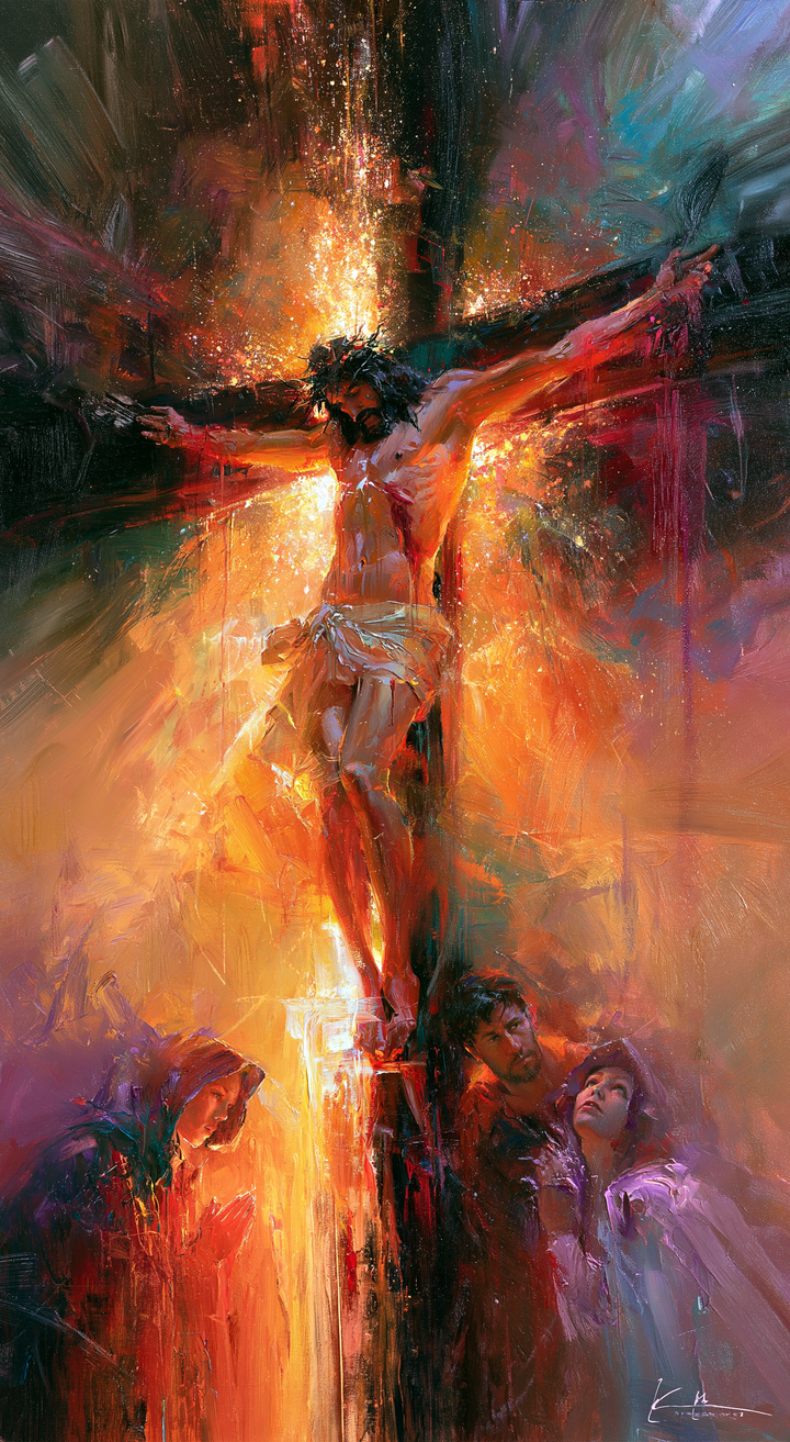 The Crucifixion — Light Unfurled around the Wood