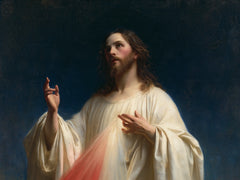 Divine Mercy Jesus – Blue Ground of Compassion