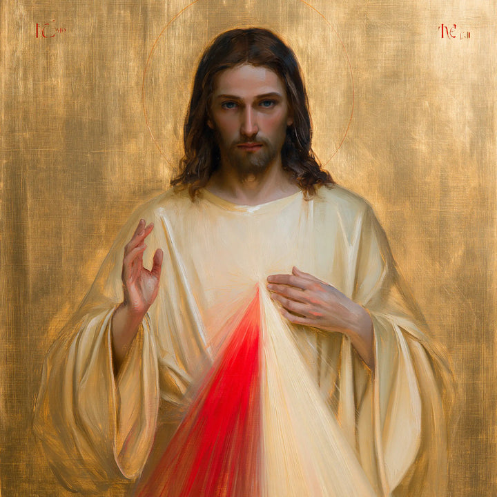 Divine Mercy Jesus - Contemporary Byzantine · Square n° 4