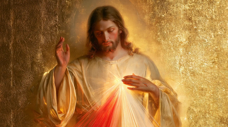 Divine Mercy Jesus - Sacred Gold · Landscape n° 6