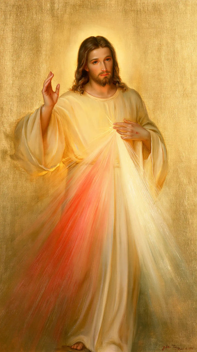 Divine Mercy Jesus — Peace at the End of the Rays