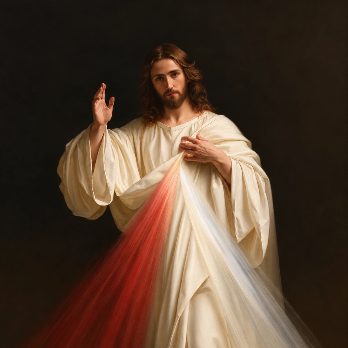 Divine Mercy Jesus – Light Across the Shadows