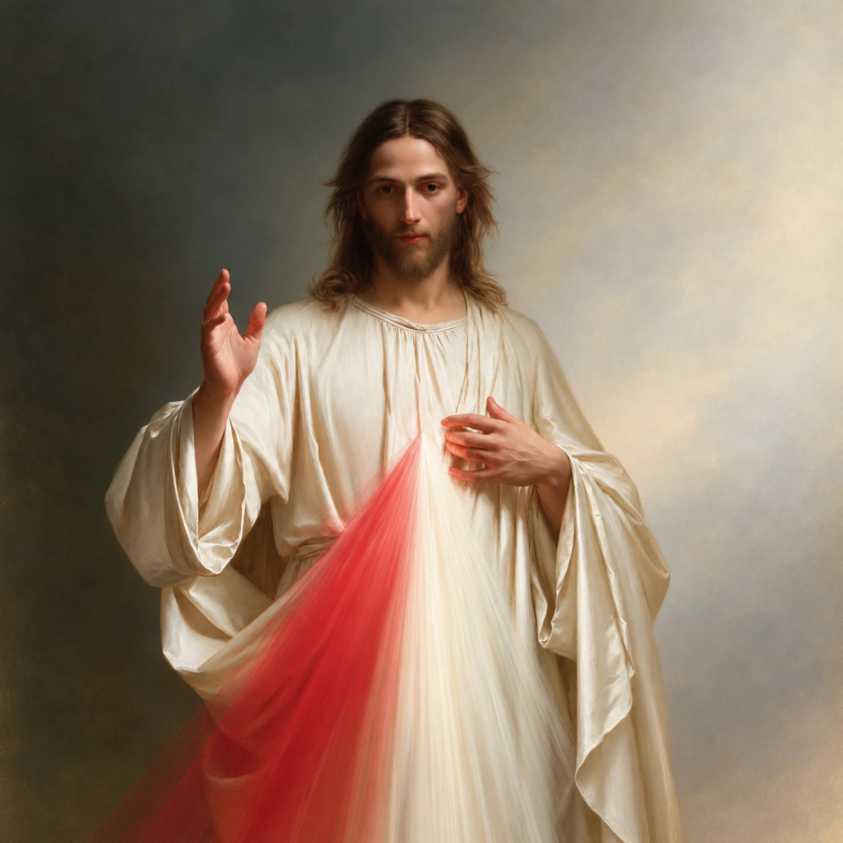 Divine Mercy Jesus – Rays at Twilight