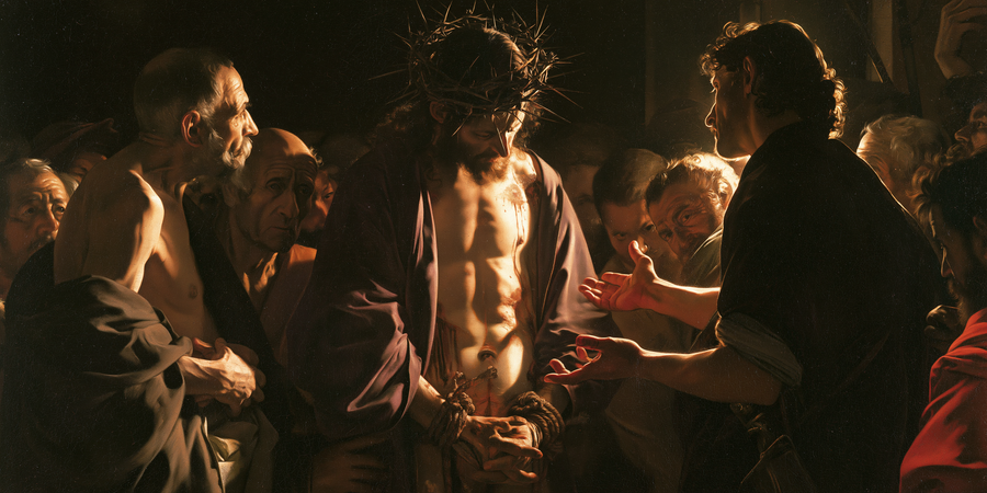 Ecce Homo - Caravaggio - tenebrism · Landscape n° 18