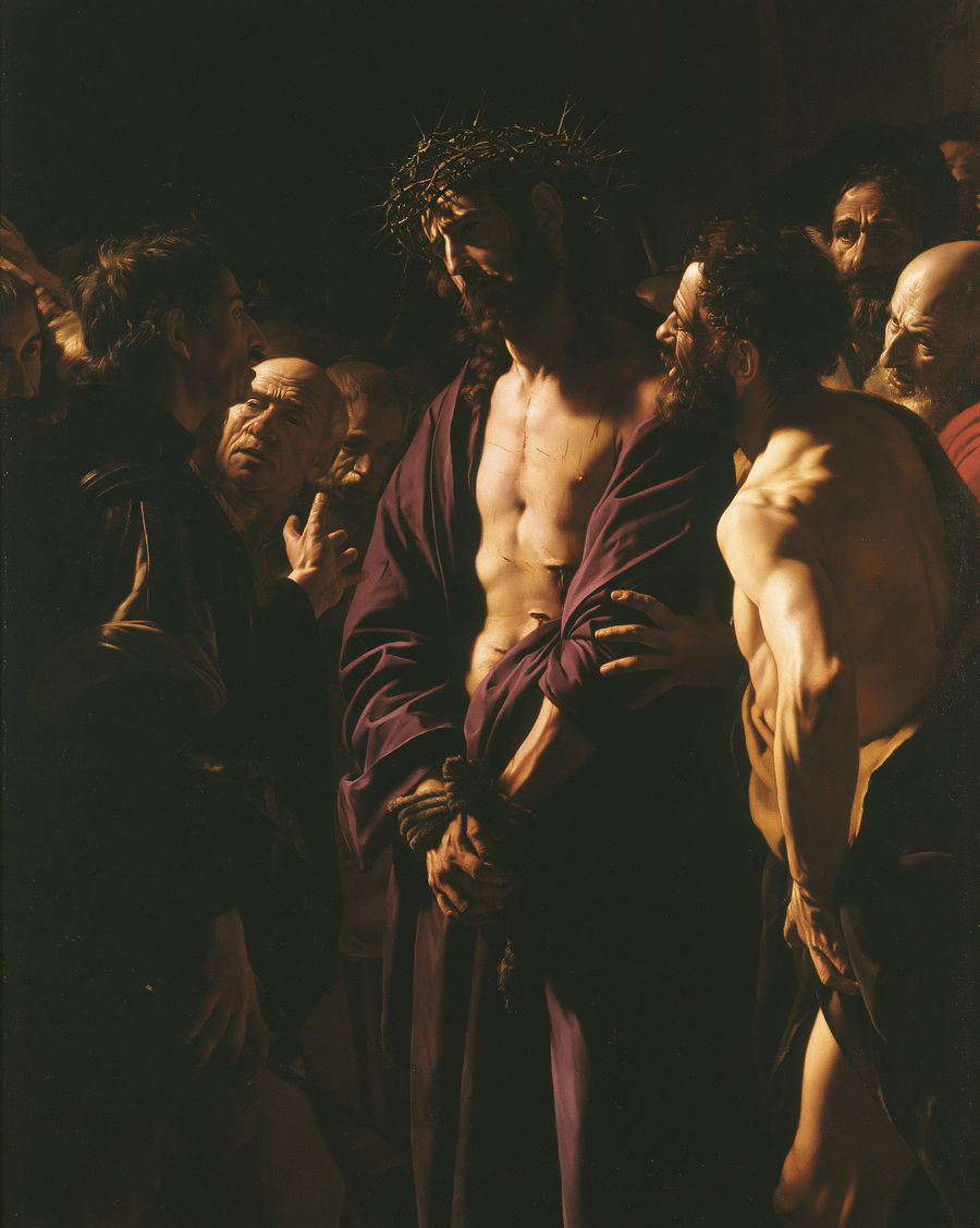 Ecce Homo - Caravaggio - tenebrism · Portrait n° 22