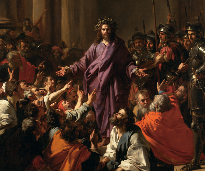 Ecce Homo — Purple Above the Bowing Bodies