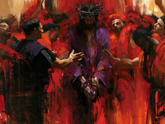 Ecce Homo — The Bowed Head in Streams of Fire
