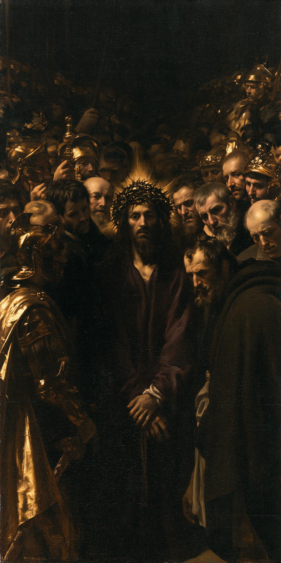 Ecce Homo - Black and gold · Portrait n° 1