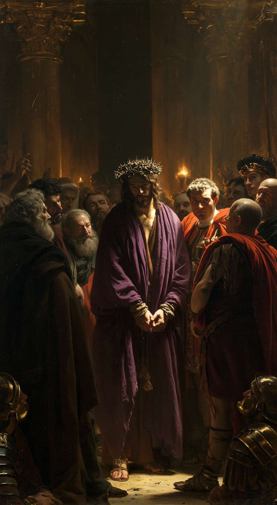 Ecce Homo - Black and gold · Portrait n° 6