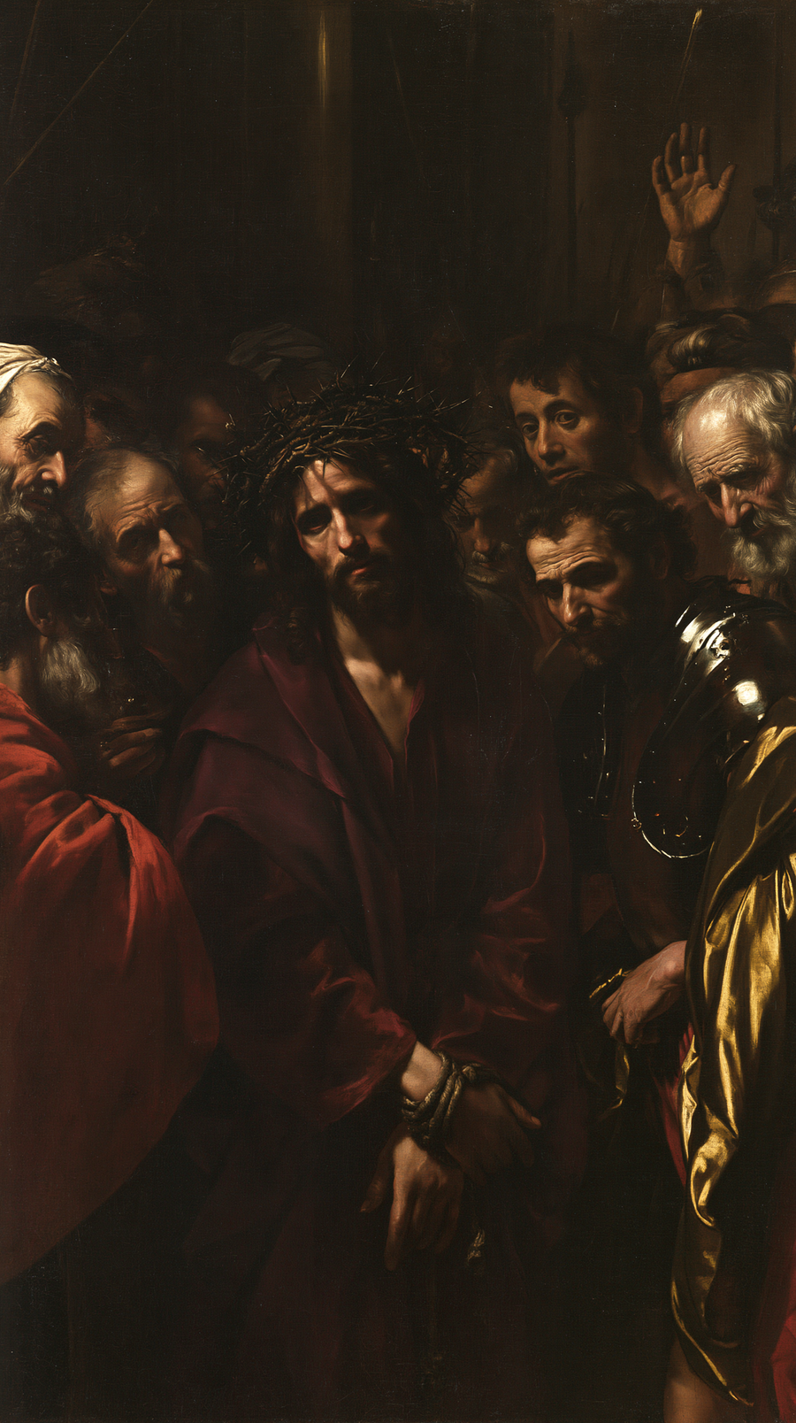Ecce Homo - Black and gold · Portrait n° 9