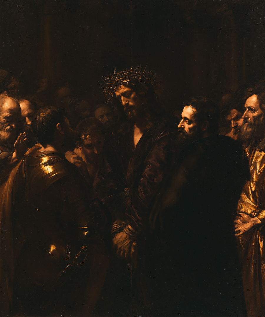 Ecce Homo - Black and gold · Portrait n° 25
