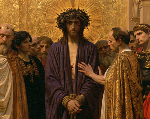 Ecce Homo - Священный золотой · Пейзаж № 5 - Христианское искусство
