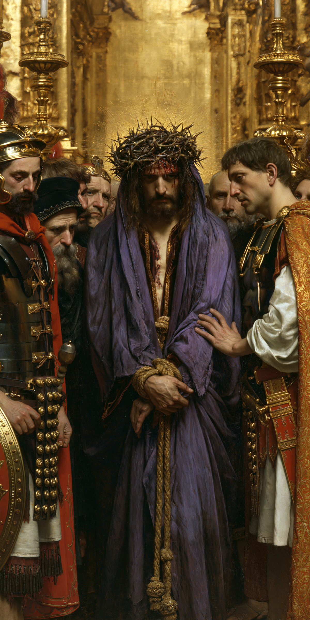 Ecce Homo - Священный золотой · Портрет № 3 - Христианское искусство