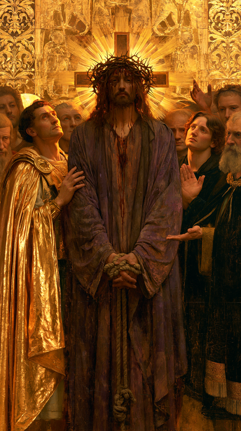 Ecce Homo - Священный золотой · Портрет № 8 - Христианское искусство