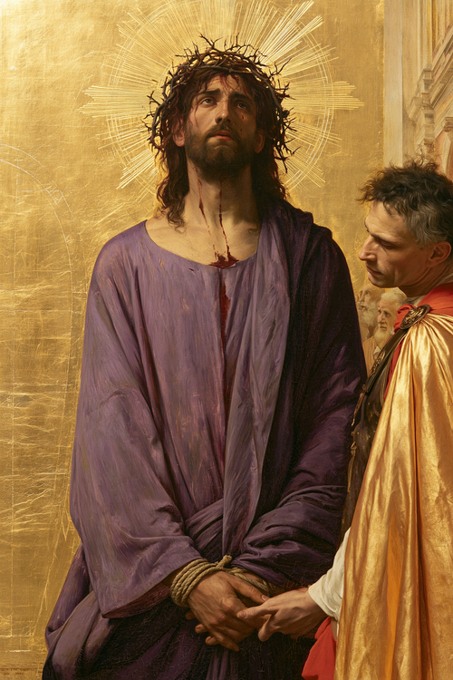 Ecce Homo - Священный золотой · Портрет № 14 - Христианское искусство