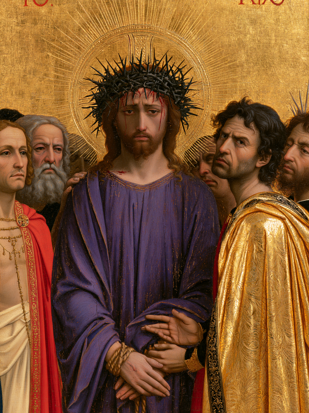 Ecce Homo - Священный золотой · Портрет № 17 - Христианское искусство