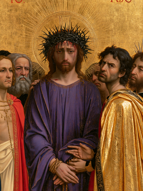 Ecce Homo - Священный золотой · Портрет № 17 - Христианское искусство