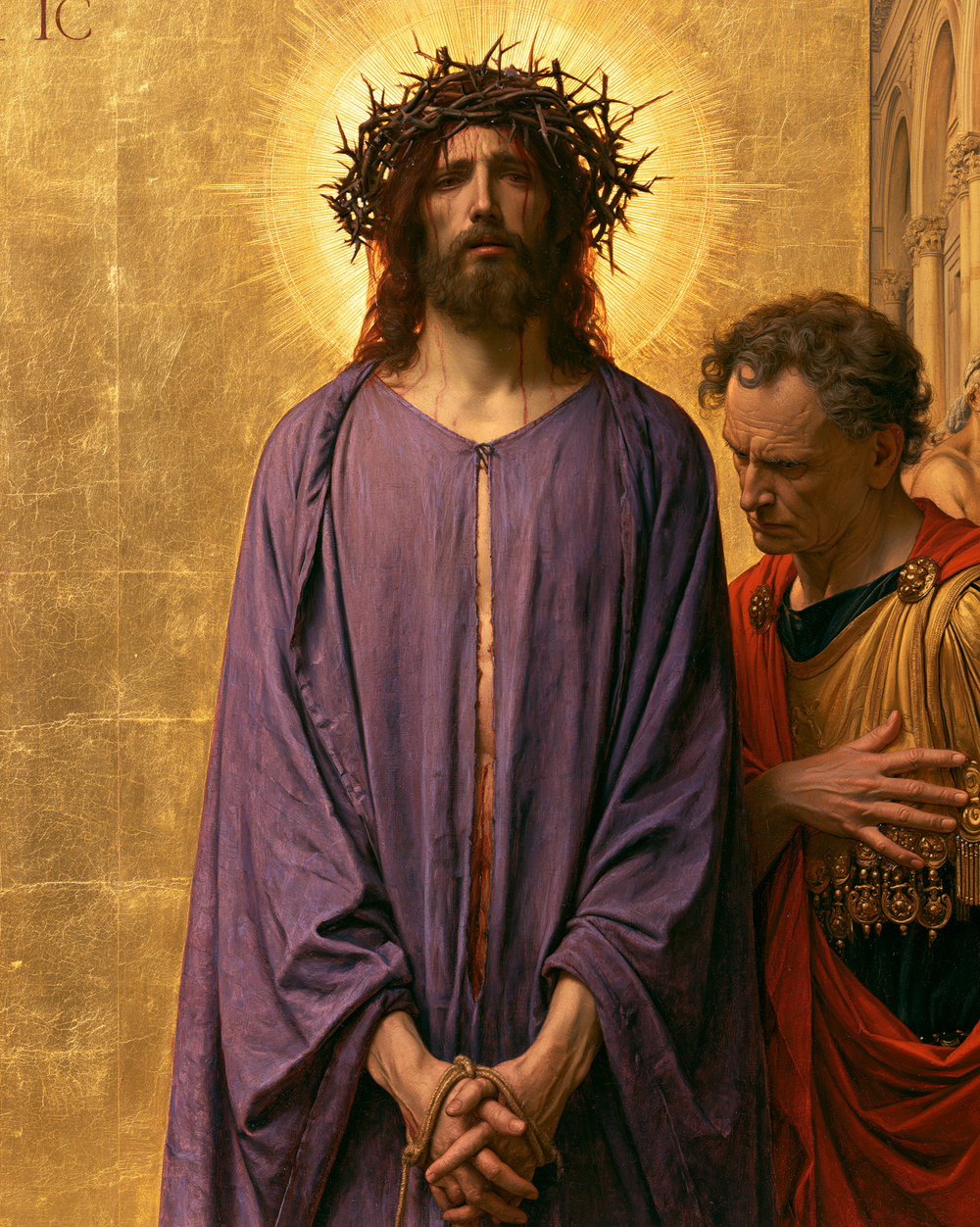 Ecce Homo - Священный золотой · Портрет № 20 - Христианское искусство