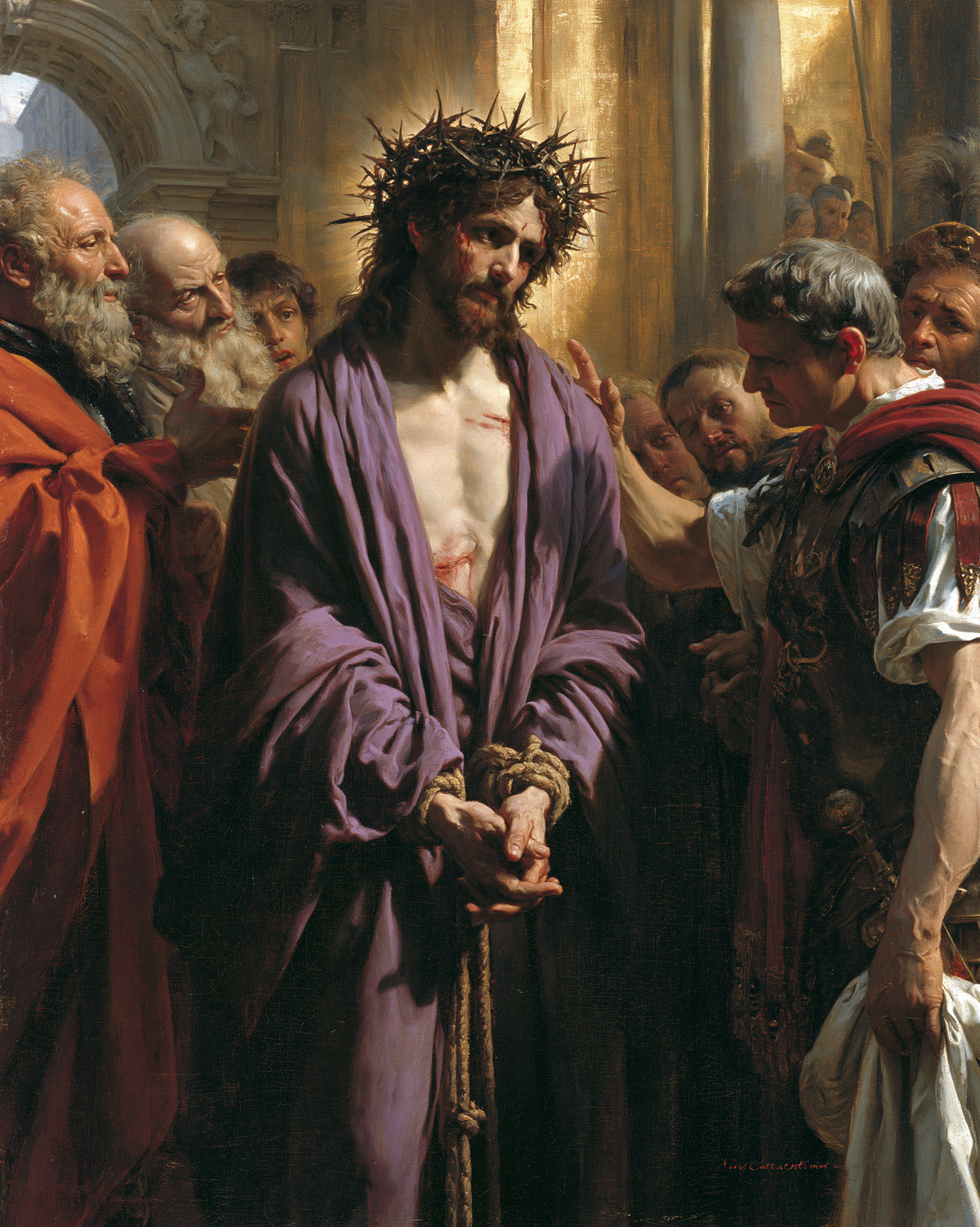 Ecce Homo - Священный золотой · Портрет № 21 - Христианское искусство