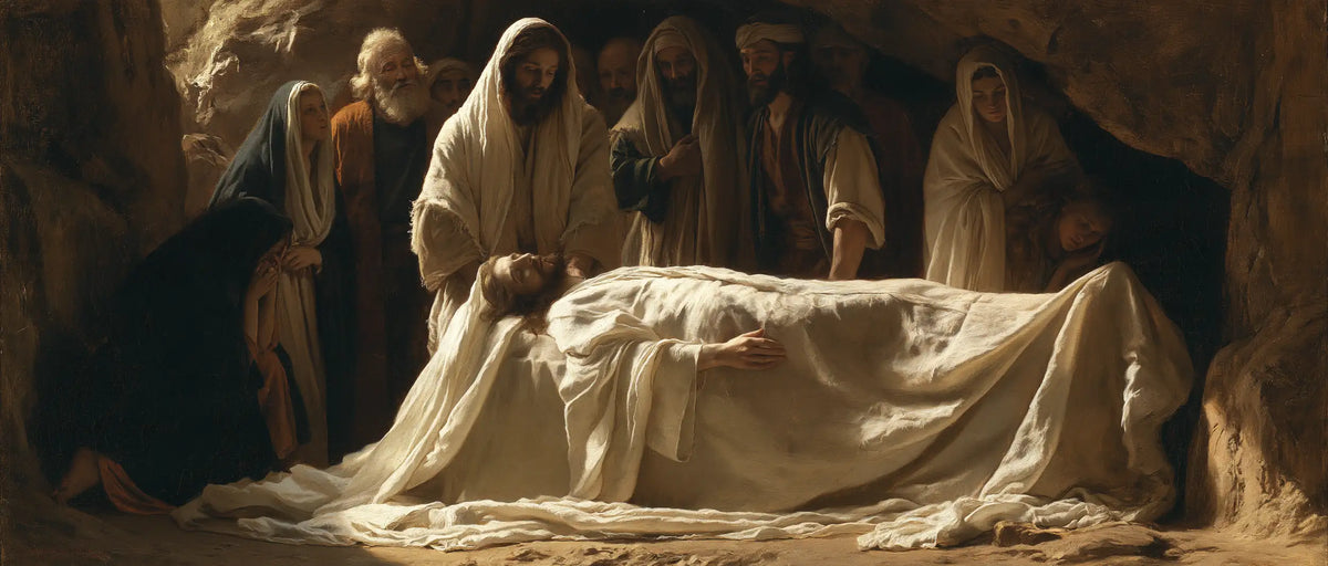The Entombment of Jesus Christ — Whiteness Beneath Motionless Gazes
