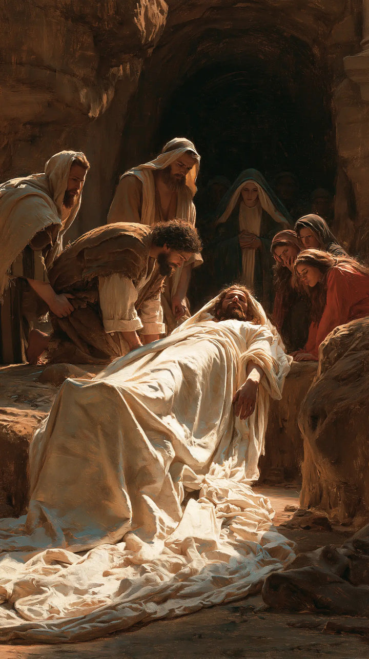 The Entombment of Jesus Christ — The White Train Before the High Doorway