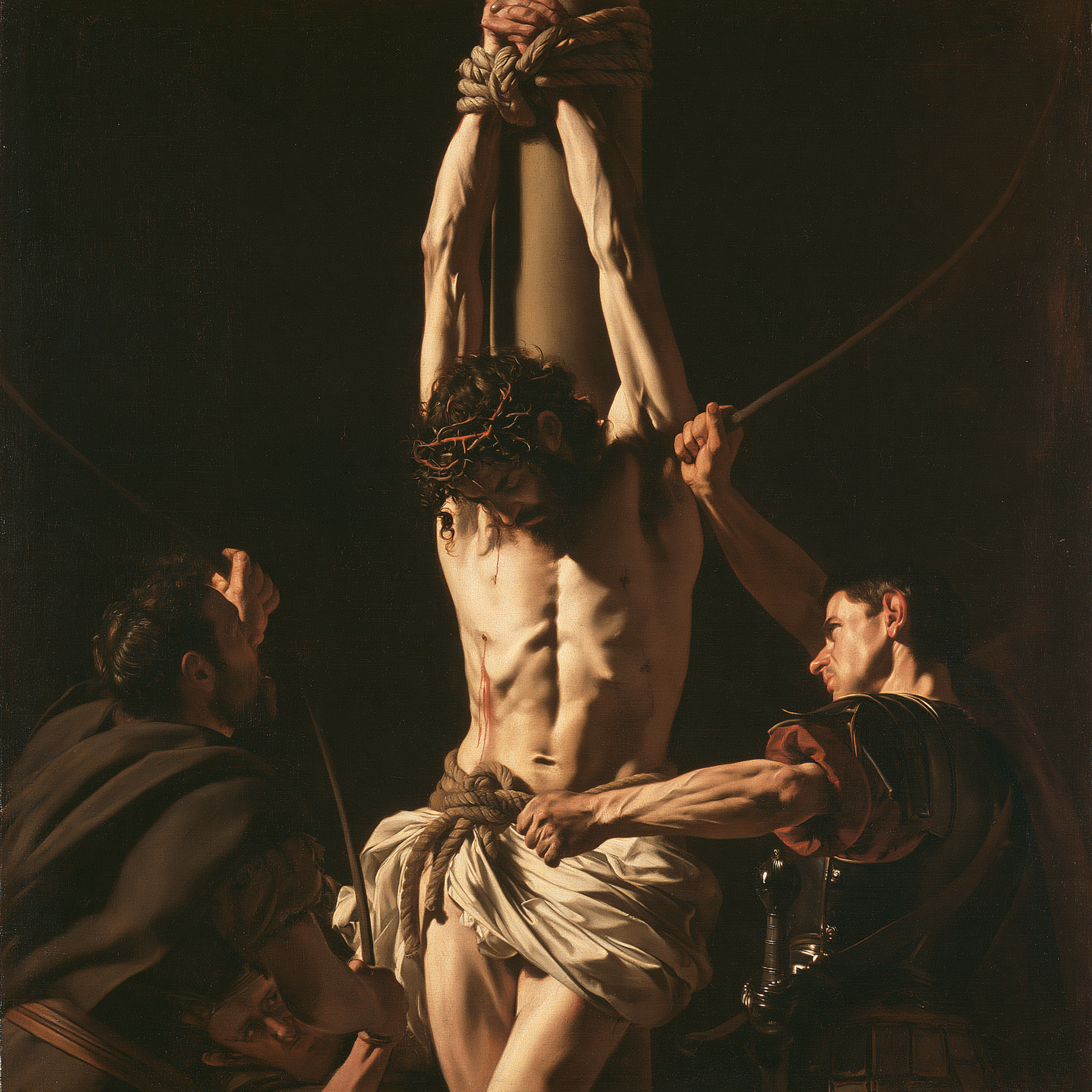 The Flagellation of Christ - Caravaggio - tenebrism · Carré n° 1