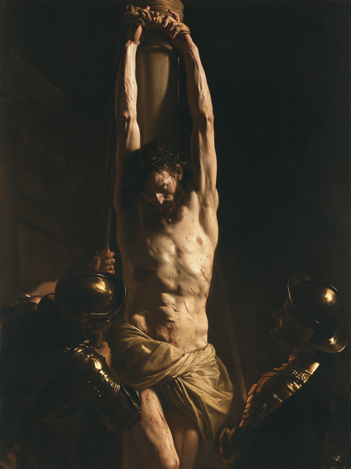 Бичевание Христа - Черно-золотой · Портрет № 9