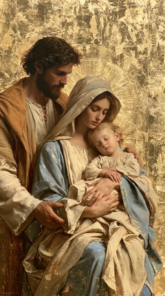 The Holy Family — Rest in the Sweep of the Folds