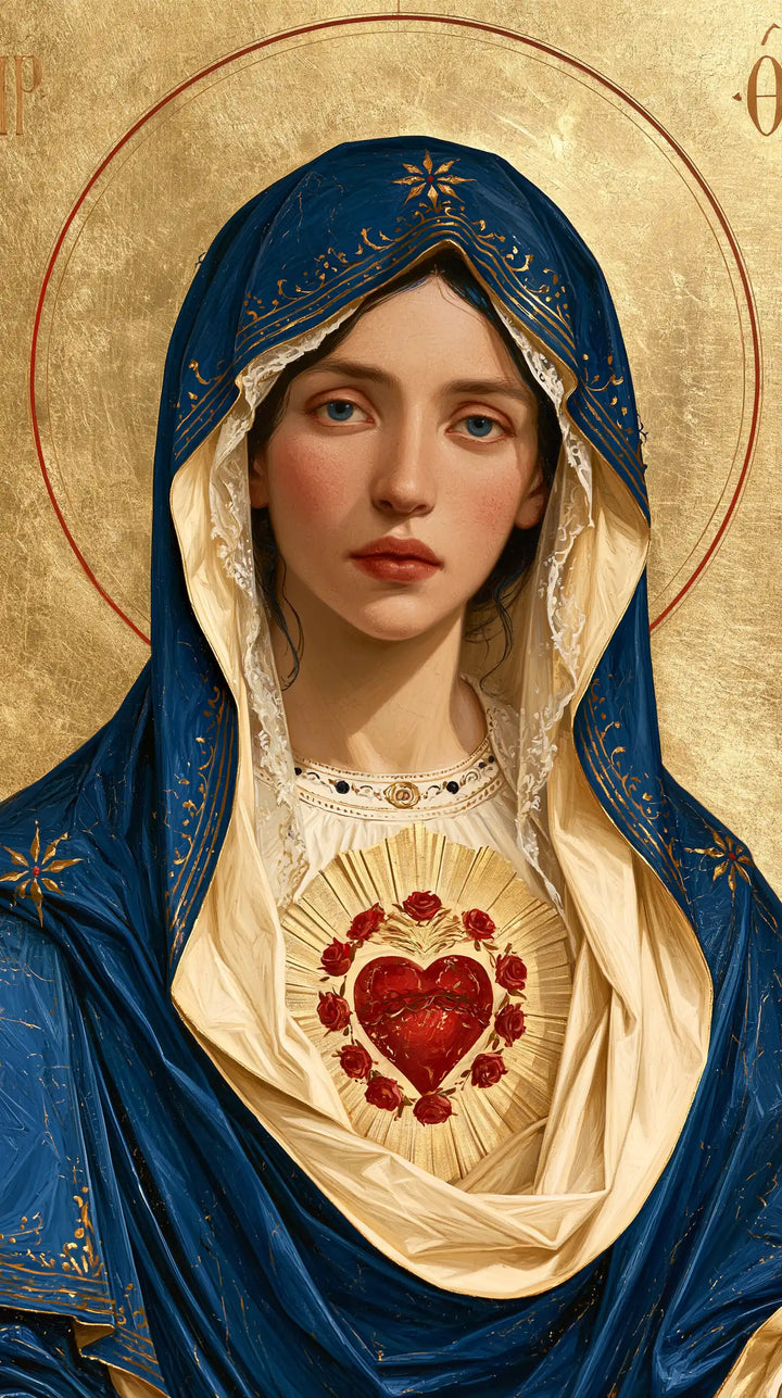 Immaculate Heart of Mary - Contemporary Byzantine · Portrait n° 3