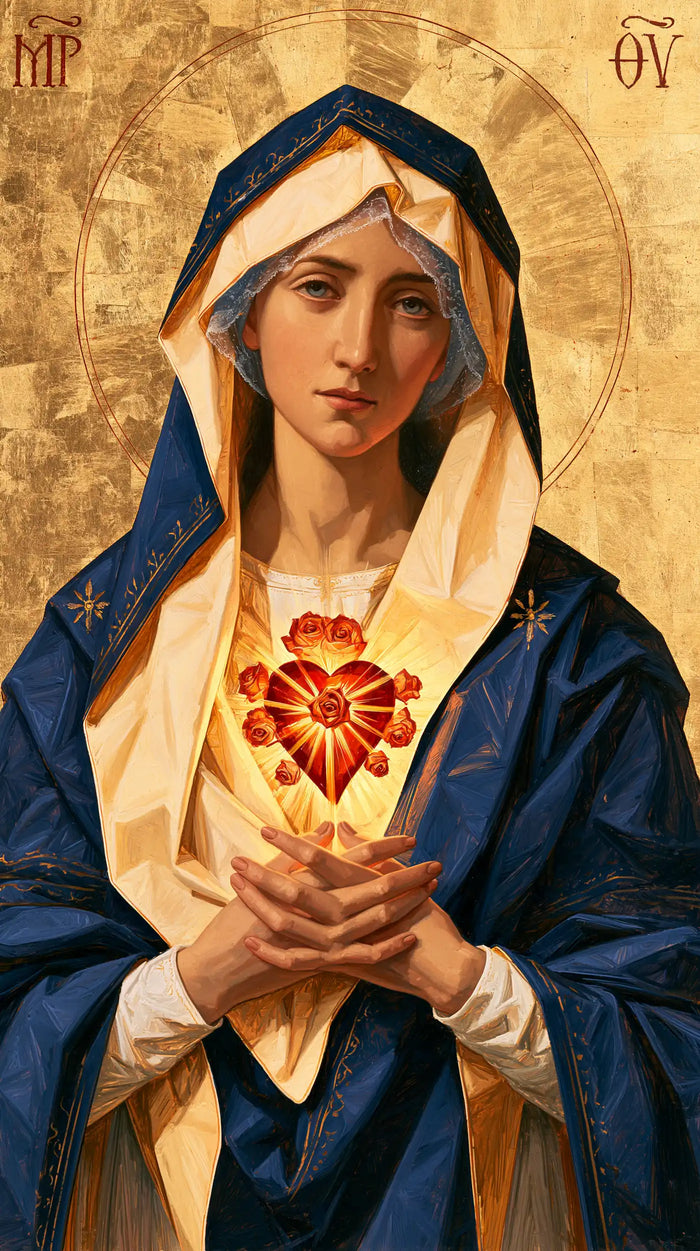 Immaculate Heart of Mary - Contemporary Byzantine · Portrait n° 7