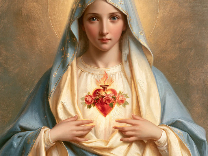 The Immaculate Heart of Mary — The Heart Between Two Peaceful Gestures