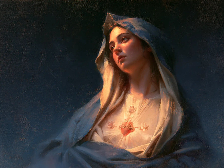 Immaculate Heart of Mary - Midnight Blue Chiaroscuro · Landscape n° 3