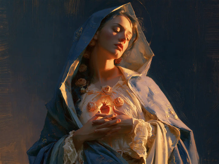 Immaculate Heart of Mary - Midnight Blue Chiaroscuro · Landscape n° 4
