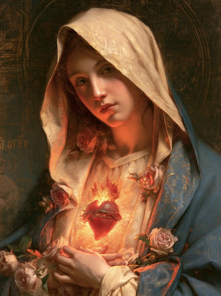 The Immaculate Heart of Mary — The Flame Beneath the Quiet Smile