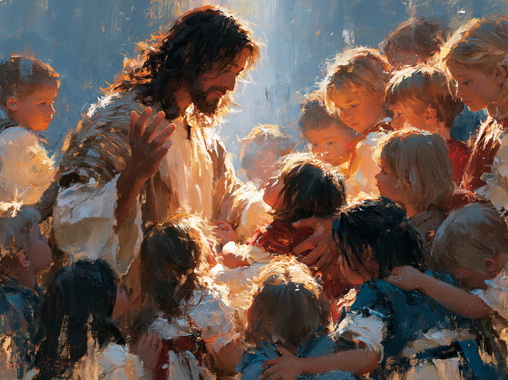 Jesus and the Children - Expressionist · Landscape n° 3