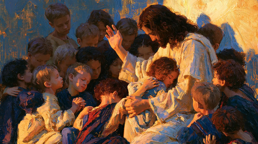 Jesus and the Children - Expressionist · Landscape n° 7